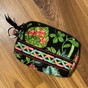 Vera Bradley lined Makeup Bag in Retired Botanical Print EUC